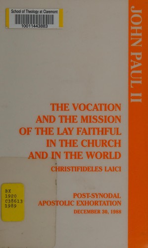 Cover for Christifideles Laici