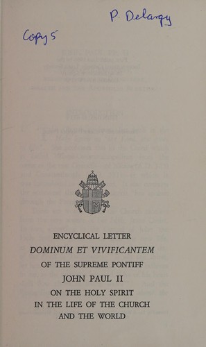 Cover for Dominum Et Vivificantem